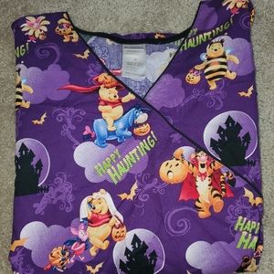 Disney Halloween Scrub Top • Winnie the Pooh